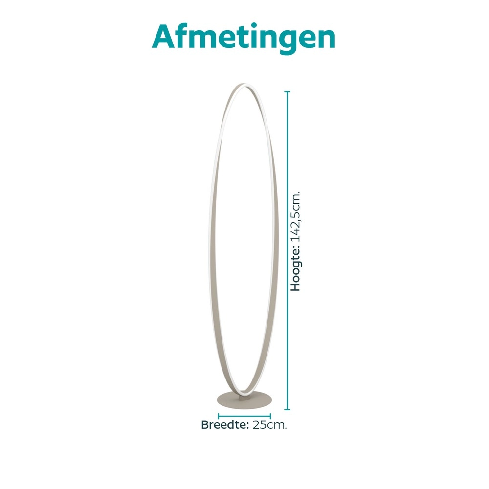 Lampadaire de conception Camerota brun sable Eglo 9008606391363