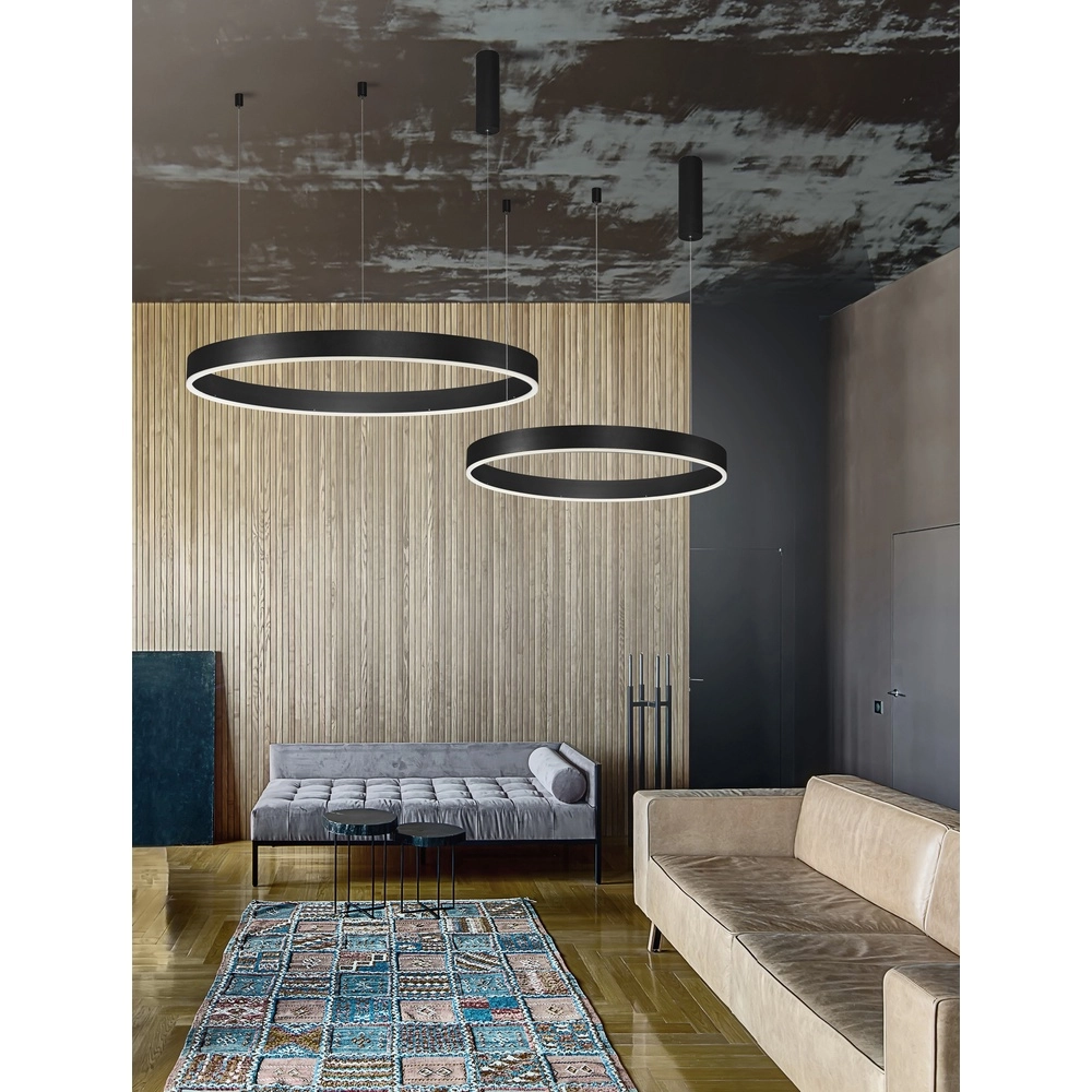 Suspension Motif noir Ø 100cm 2700-6500K Lyora 5212017443656