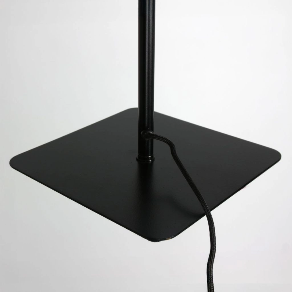 Lampe sur pied à deux lampes Lumo noir avec du nickel Steinhauer 8712746184679