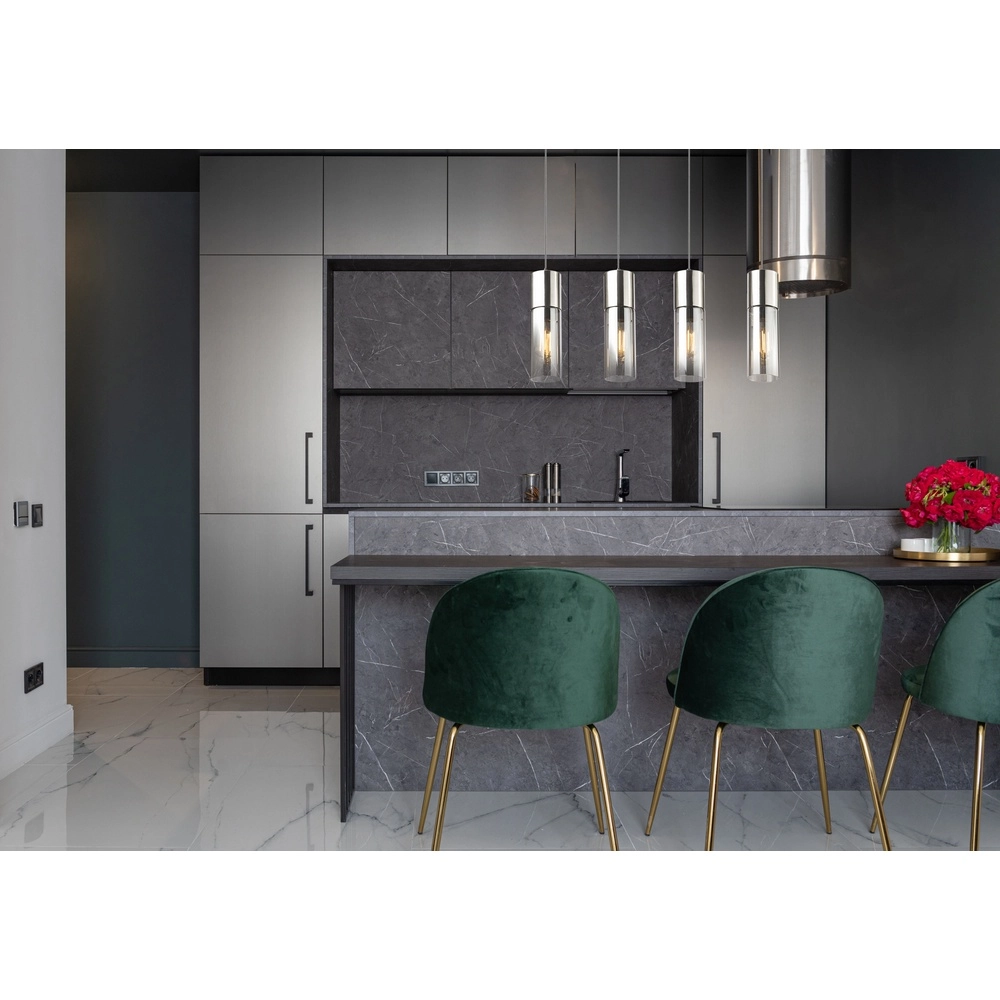 Lampe suspendue à 4 lumières Annika Conception en nickel Globo 9007371382200