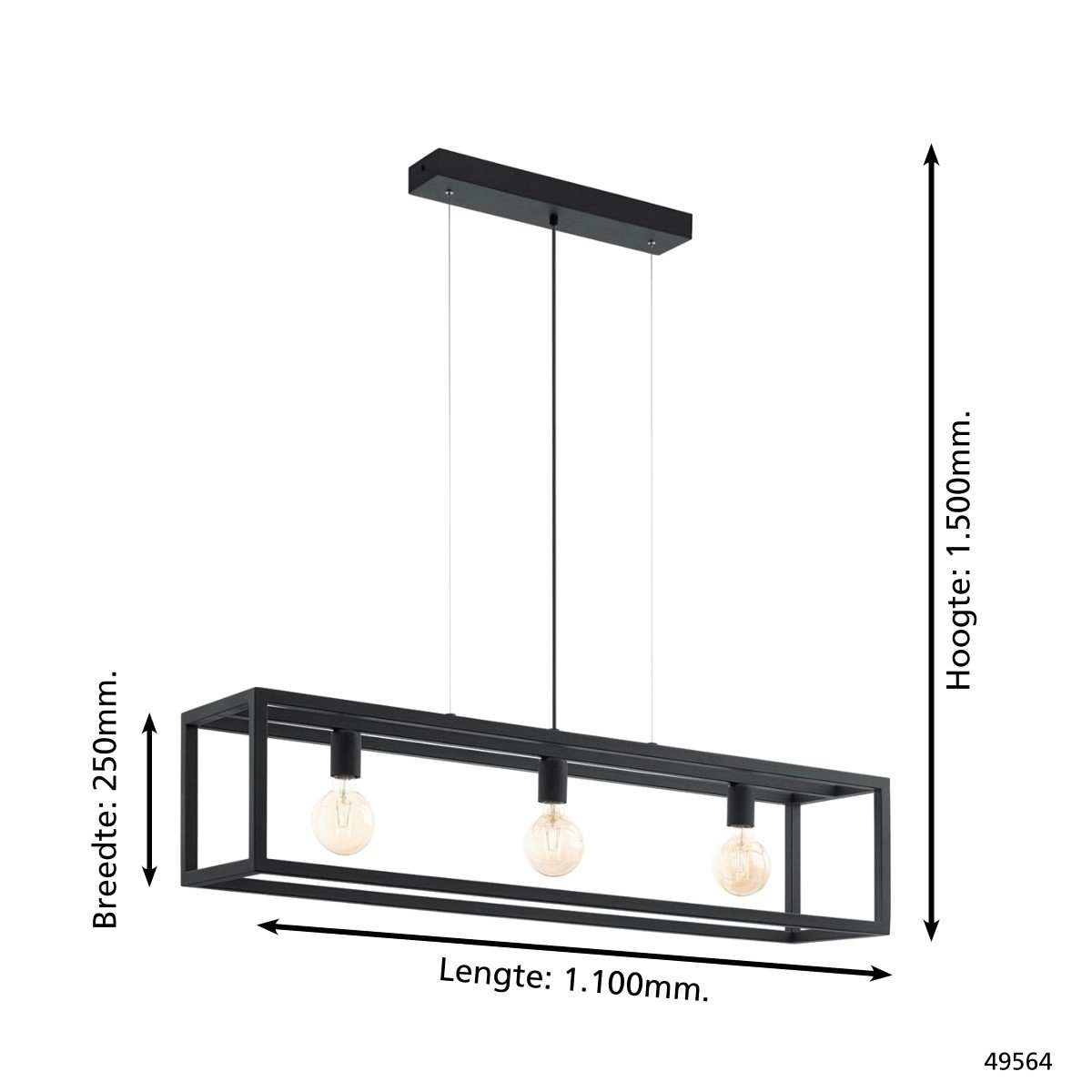 Lampe à suspension Elswick Eglo 9002759495640