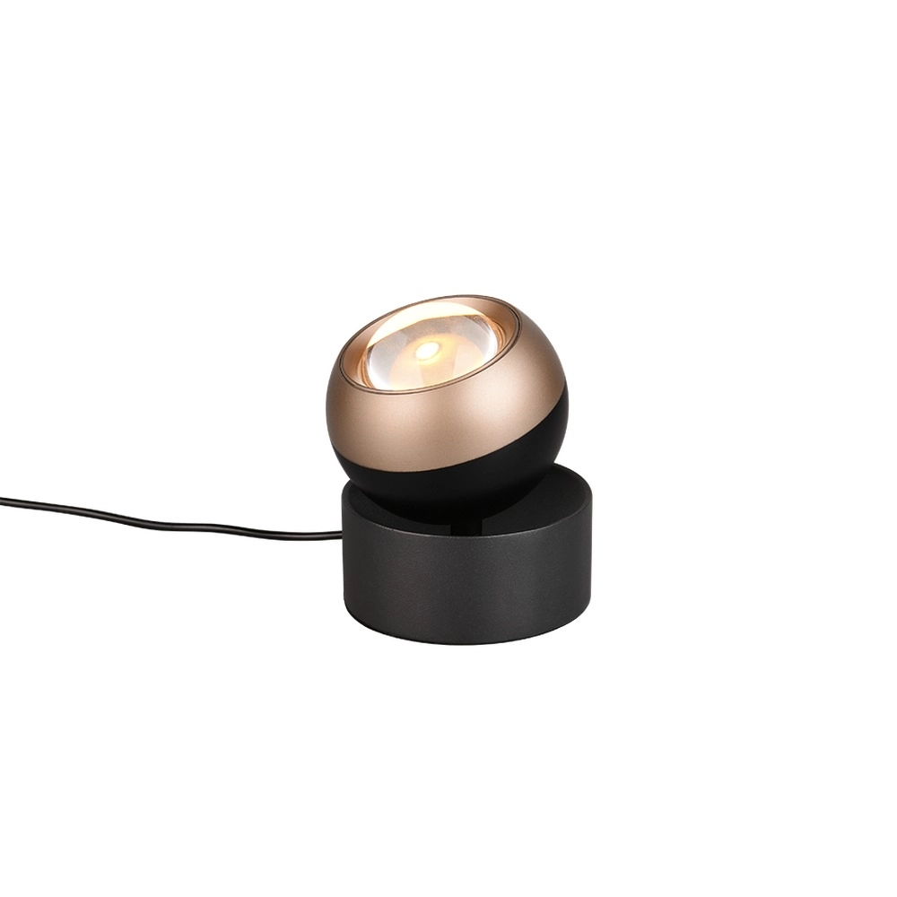 Lampe de table de conception Orbit Noir