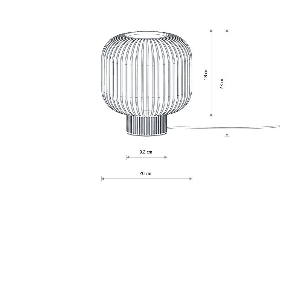 Lampe de table Aurora brun sable Lyora 5903139119726