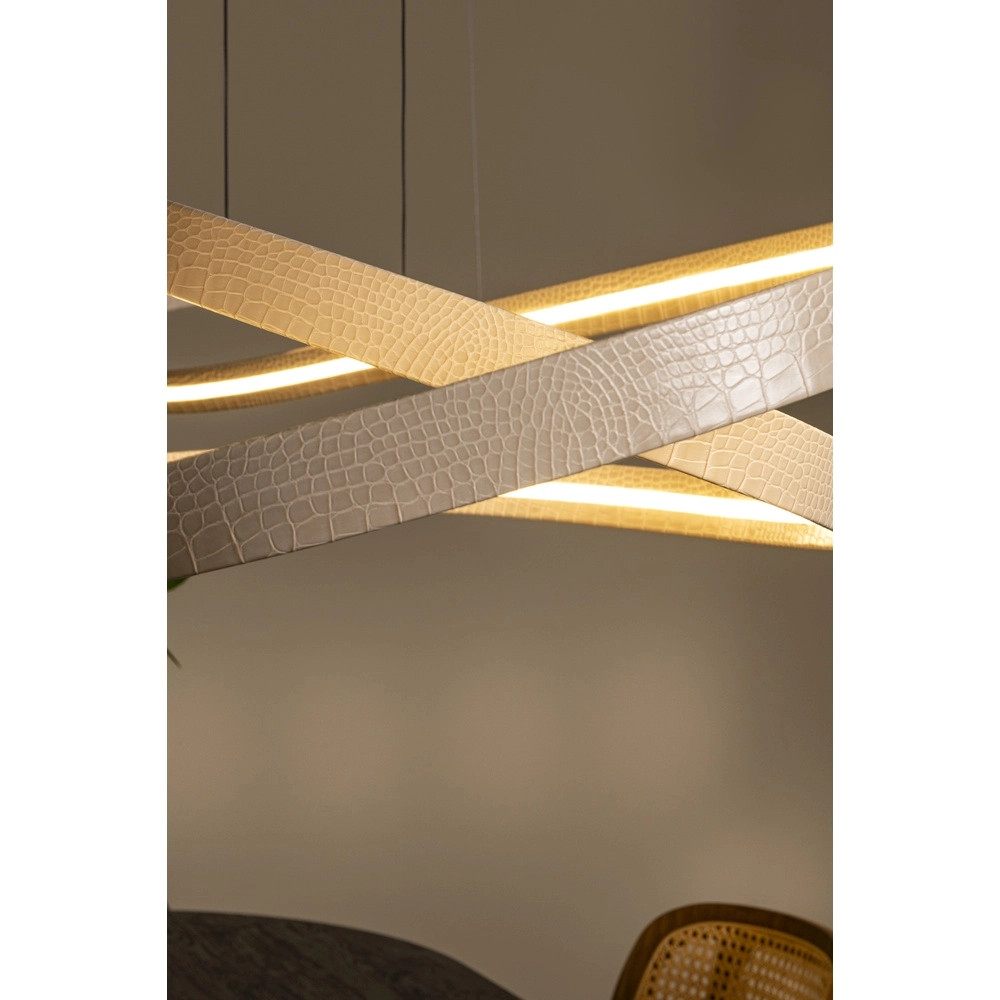 Lumière suspendue LED moderne Slalom Sable avec effet Premium by Lucide 5411212135131