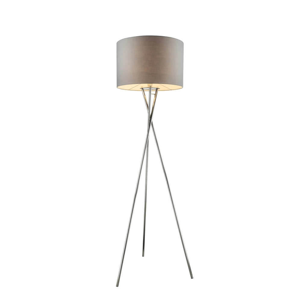 Lampe sur pied trépied Gustav Chrome