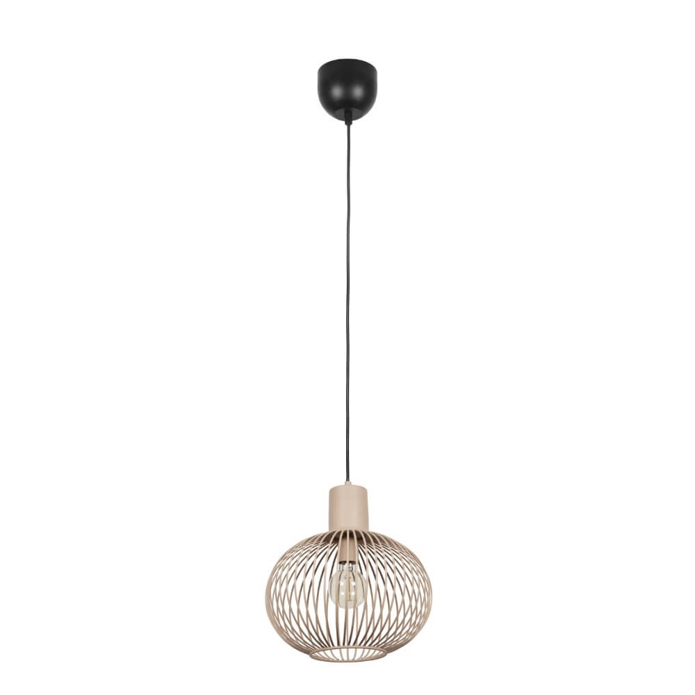 Lampe suspendue en fil de fer Gila Ø 33cm - sable Trio 4017807617542