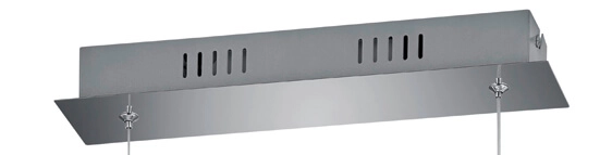 Lampe suspendue LED Perugia chrome Trio 4017807525823