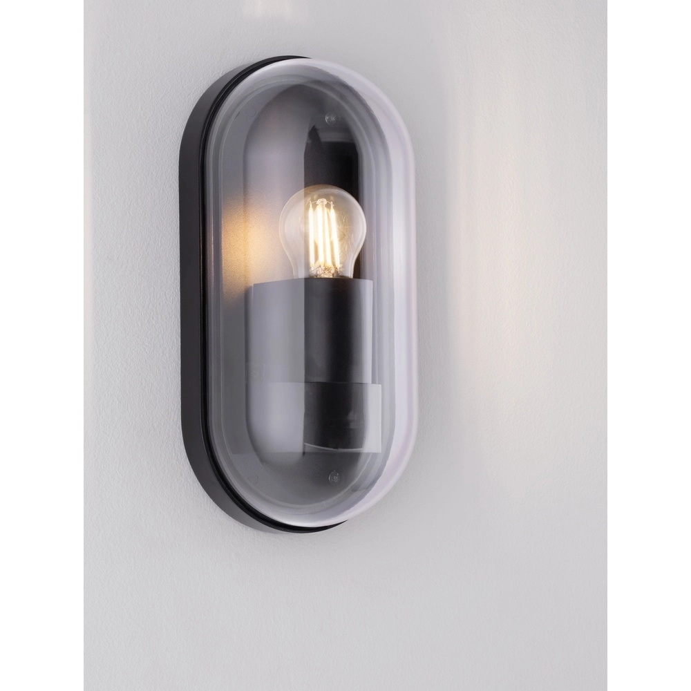 Applique murale ovale Amel Anthracite classique