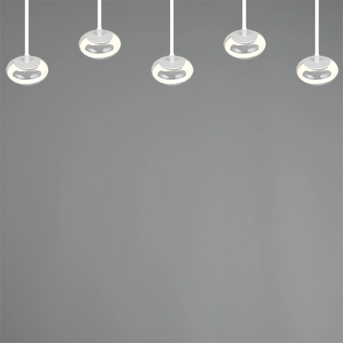 Lampe pendante à 5 lumières Tarsia Blanc Trio 4017807683400