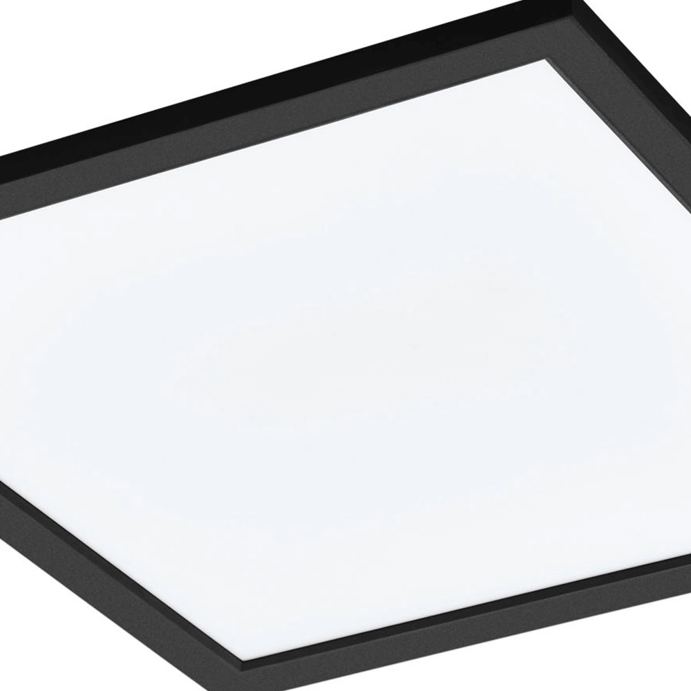 Plafonnier Zigbee Salobrena-Z 45x45cm noir Eglo 9008606221875