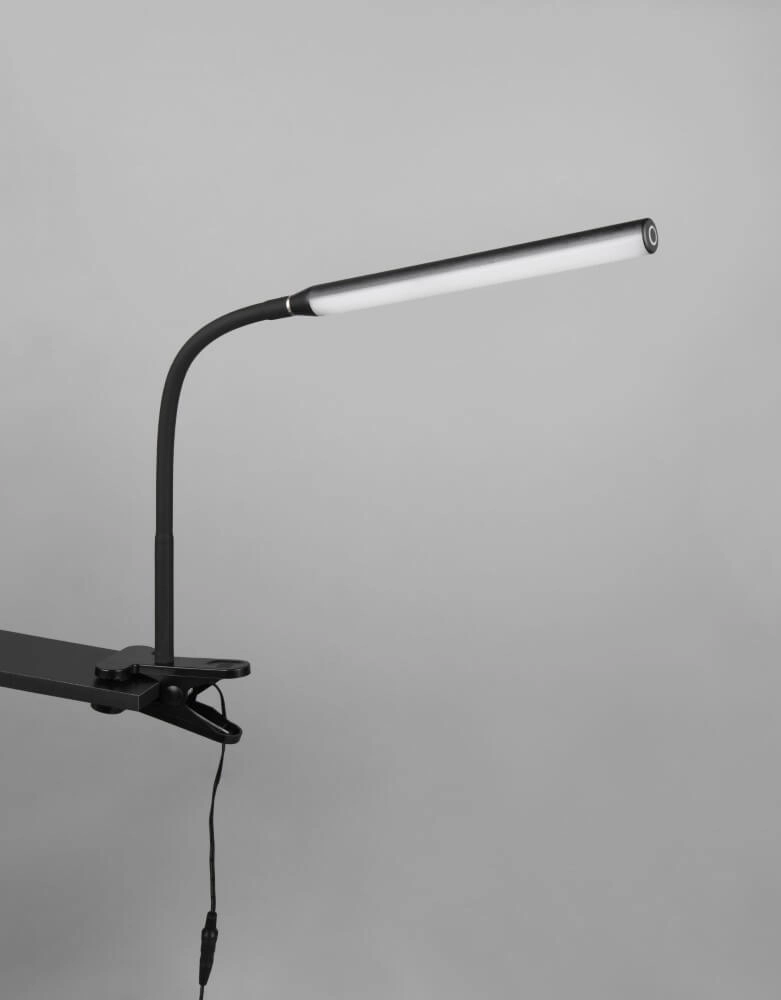 Lampe de bureau à pince Nevada souple - noir Trio 4017807618167
