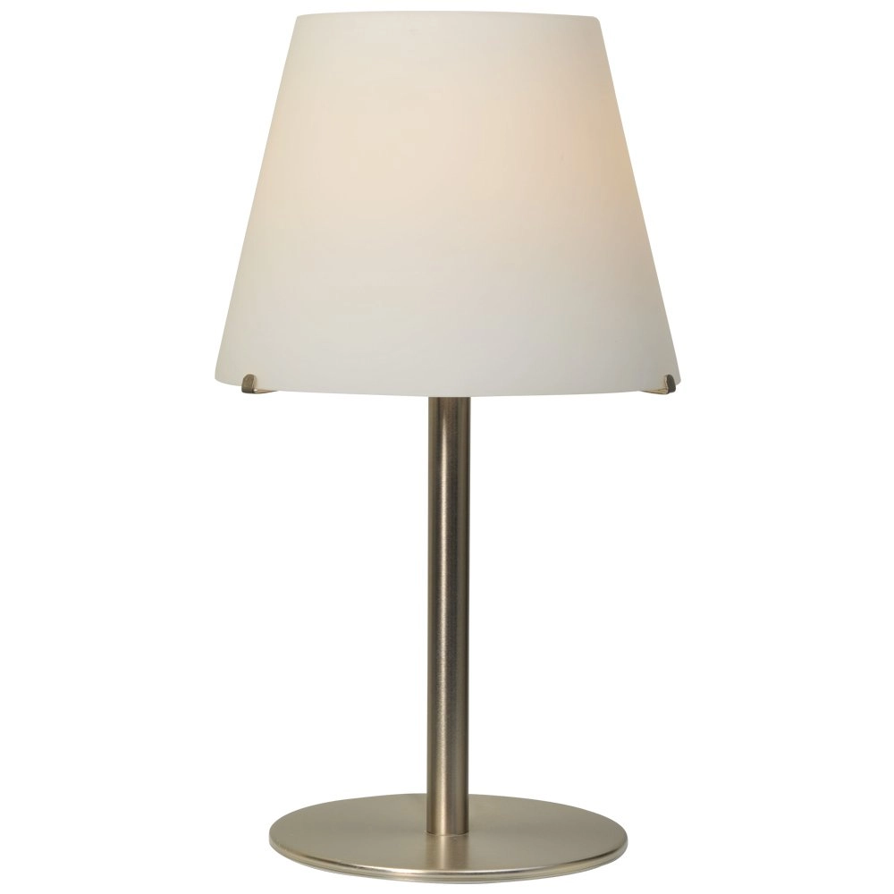 Lampe de table Calabro 44 cm gris mat avec blanc