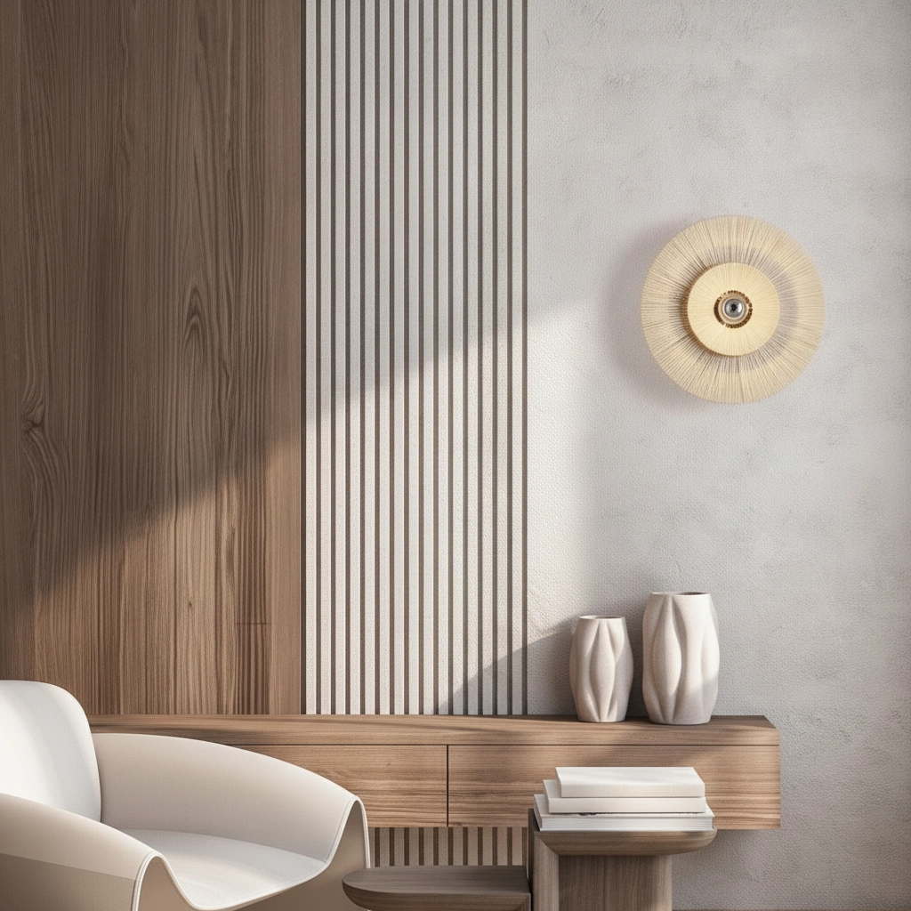 Lampe murale Japandi Nora beige
