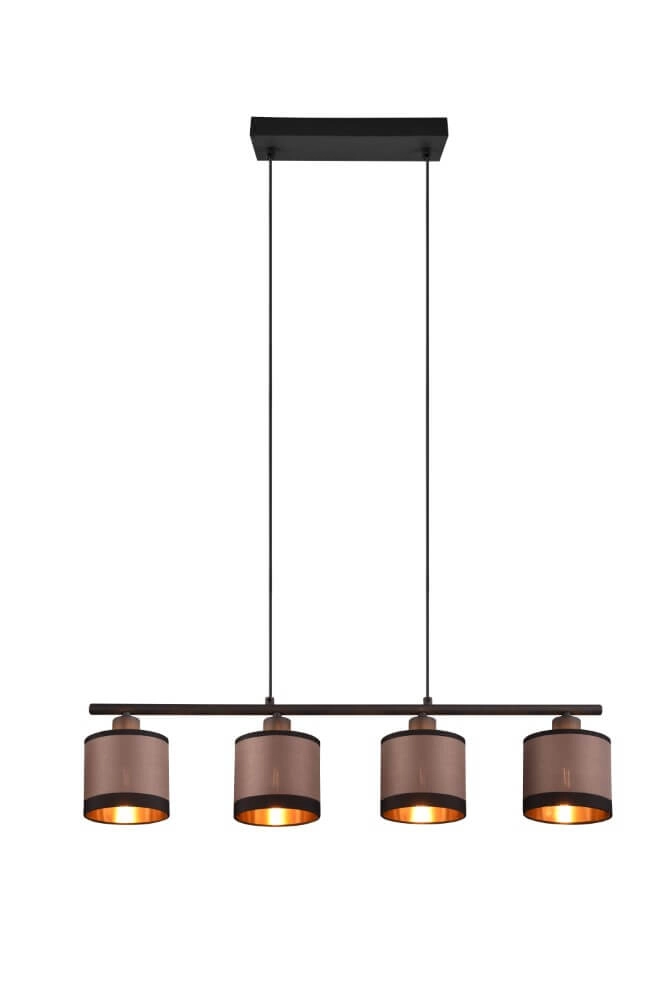 Lampe suspendue Davos taupe 4 lumières Trio 4017807574333