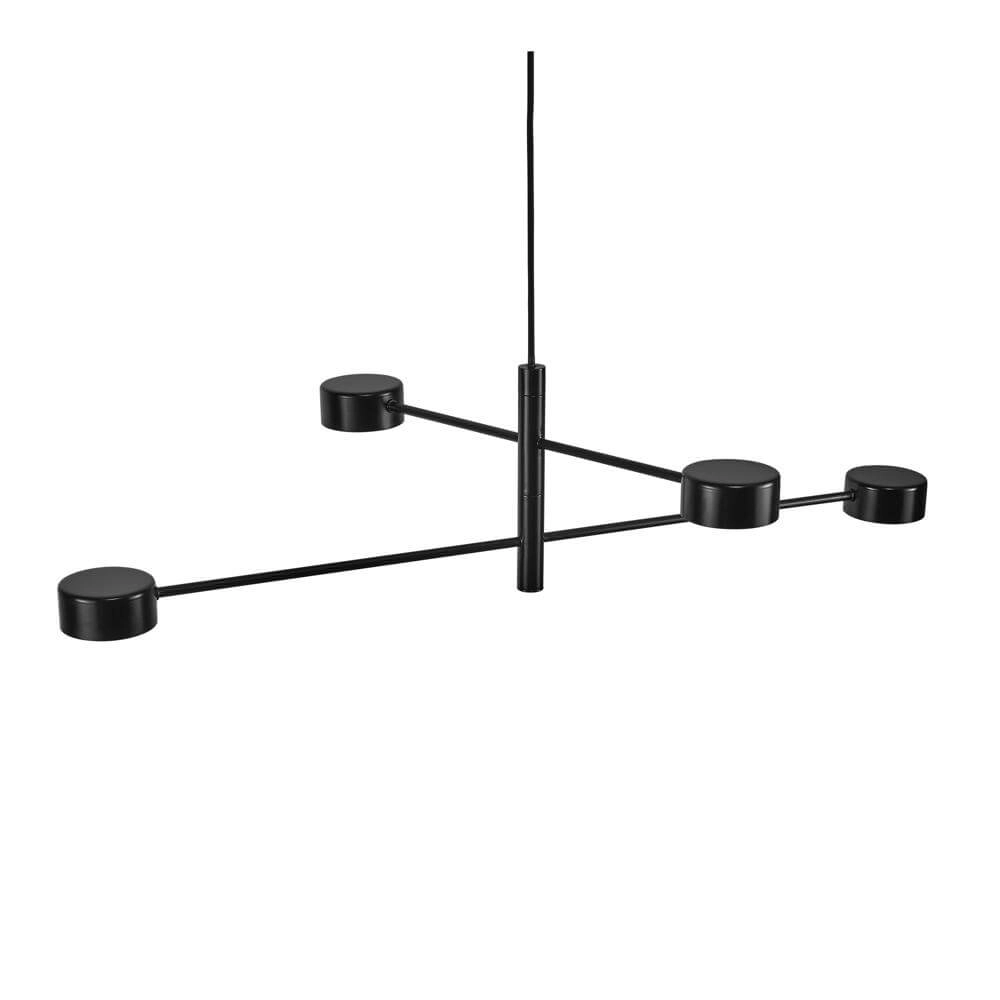 Suspension design Clyde 4 lumières noir Nordlux 5704924001154