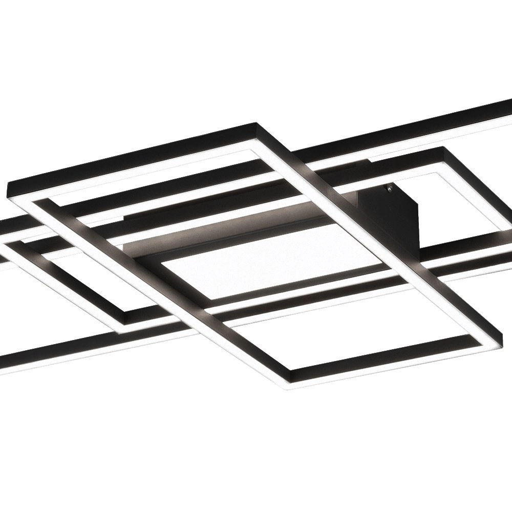 Plafonnier moderne Irvine noir Trio 4017807449495