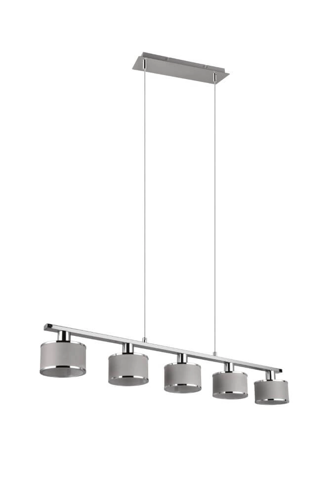 Lampe suspendue 5 lumières Kaprun droit 92cm Trio 4017807581157