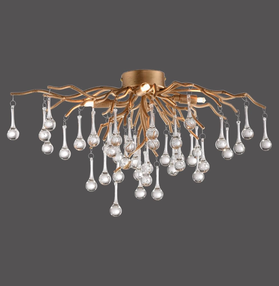 Lustre Icicle laiton 60cm Paul Neuhaus 4012248352069