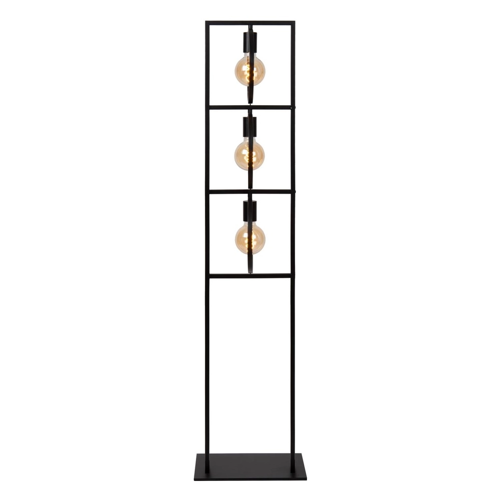 Lampe sur pied unique Suus Noir à 3 lumières Lucide 5411212010896