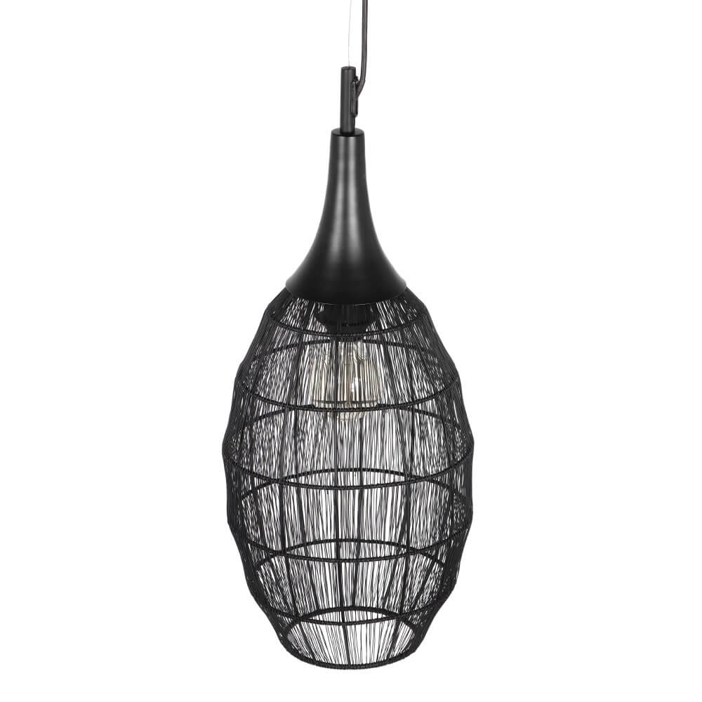 Lampe à suspension ovale Soraya Ø 26 cm - noir Trio 4017807617436
