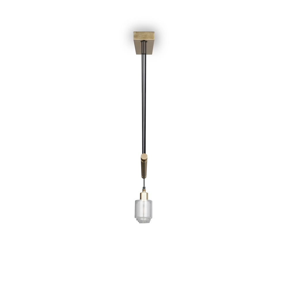 Lampe suspendue Neralo Or 4 lumières Trio 4017807702934