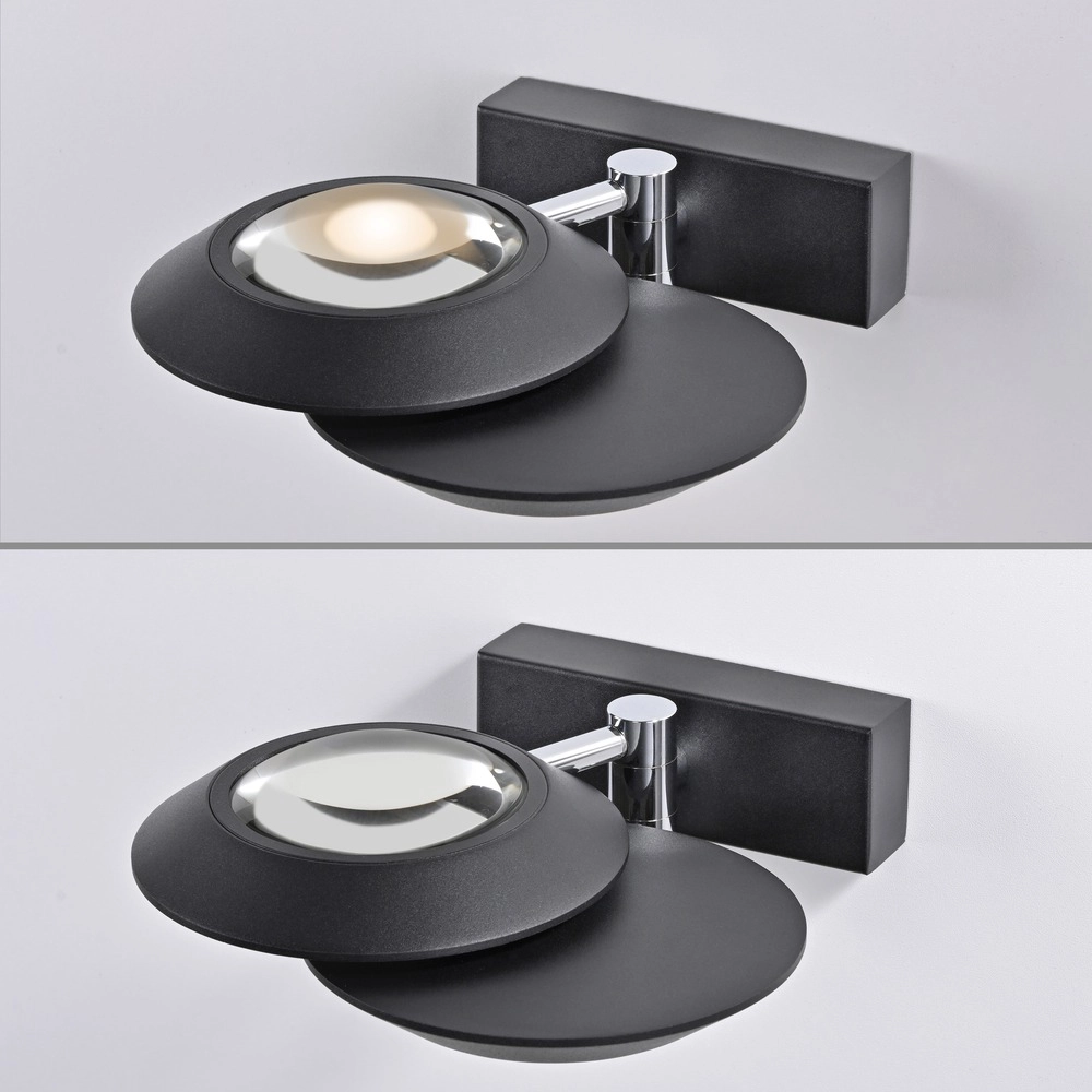 Lumière murale LED 2L Pure Oculis Black Pearl Paul Neuhaus 4012248397008