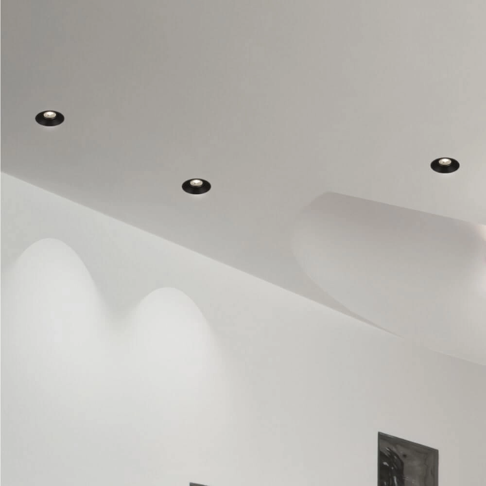 Spot encastré Slim Trim Adjustable noir Lyora