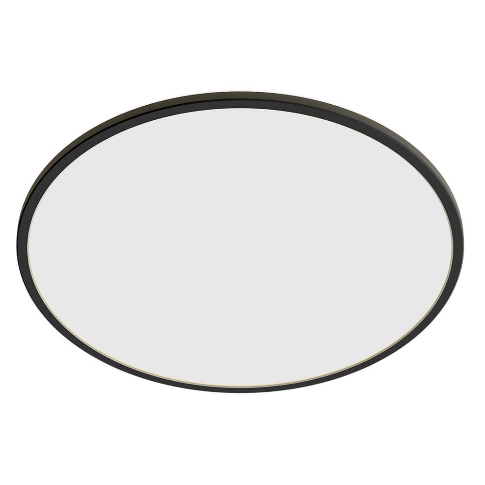 Plafonnier noir SuperSlim Ø 25 cm