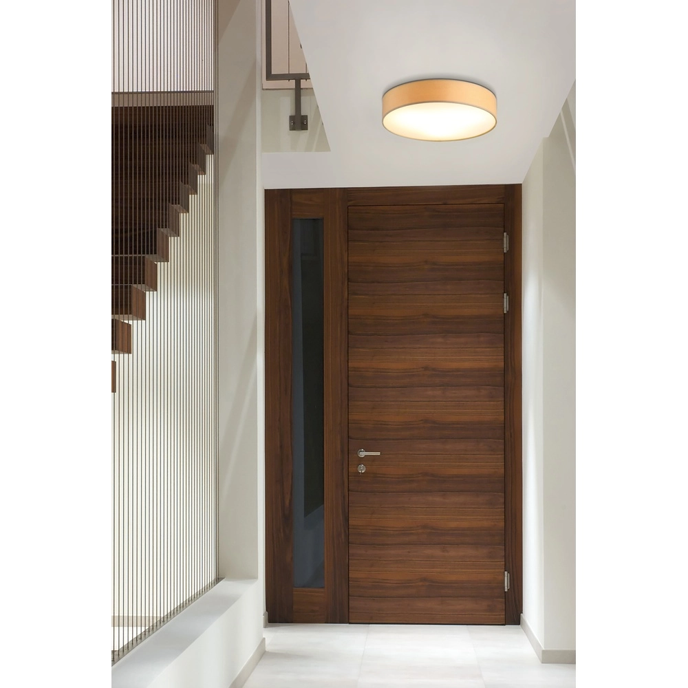 Plafonnier Drum Velours champagne 50cm Searchlight 5053423300009