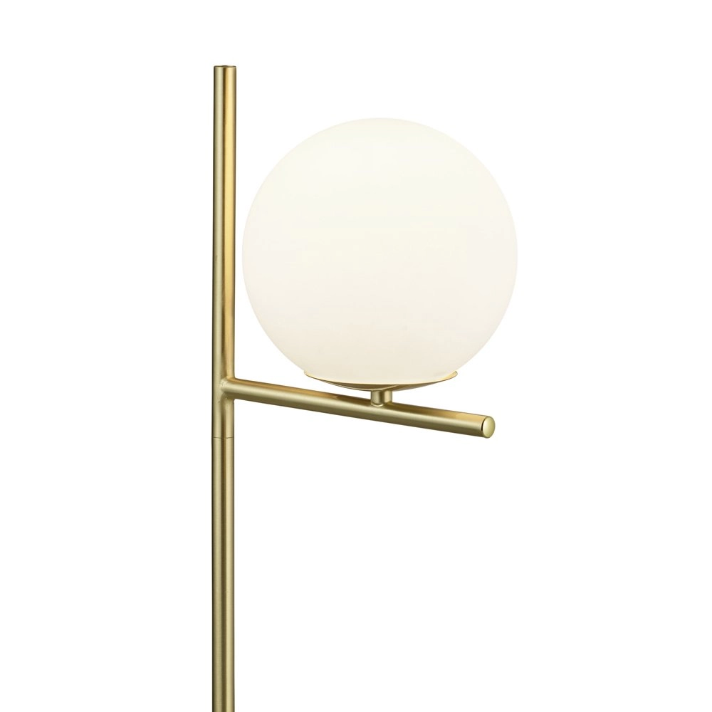 Lampe de table Pure 52cm laiton mat avec blanc Trio 4017807436075