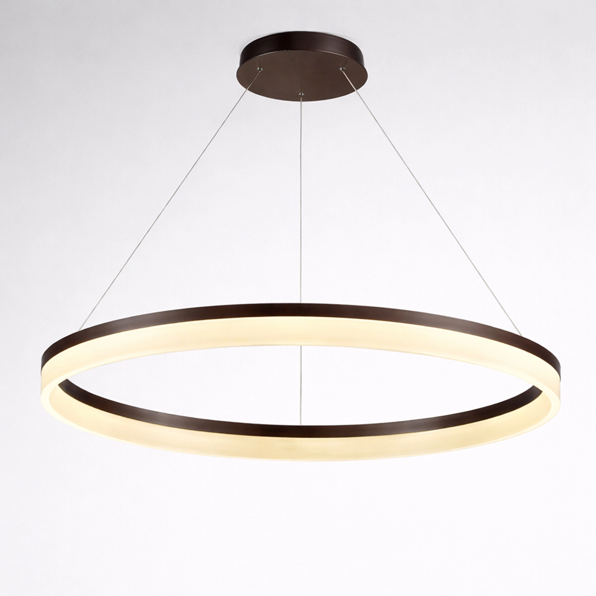 Lampe suspendue élégante Ara Ø bronze de 100 cm