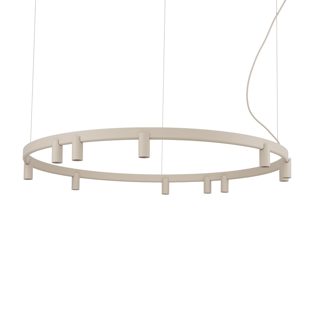 Lampe pendante de conception Fourty brun sable Ø 116 cm