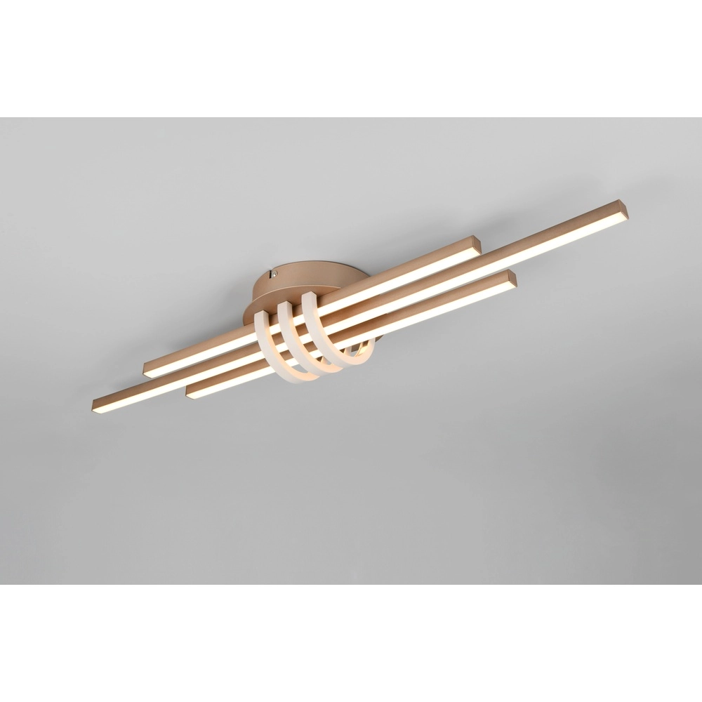 Plafonnier Cinto Design brun moka Trio 4017807612486