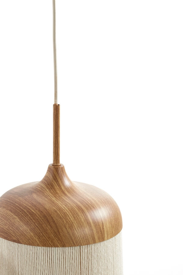 Suspension 3 lumières Dania Impression bois clair Light & Living 8717807710101