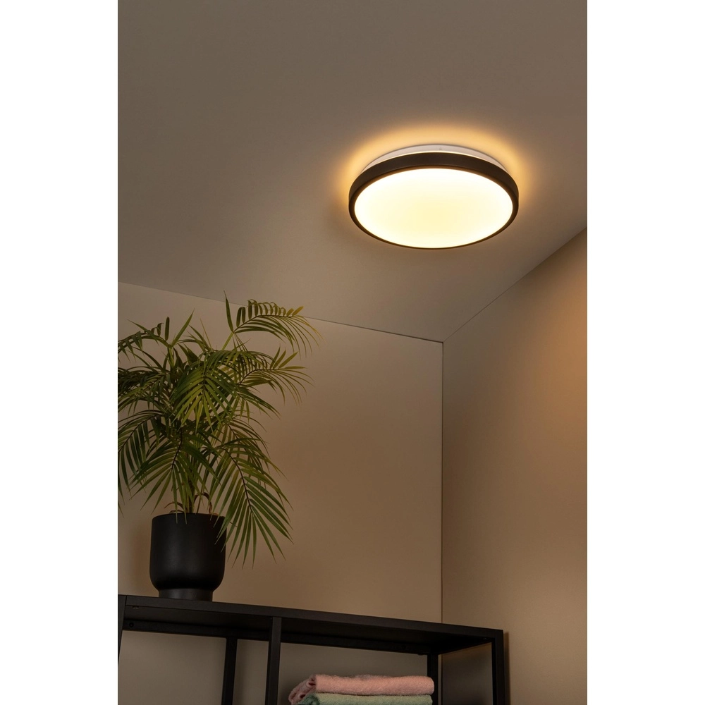 Lumière noire au plafond Dasher Ø 34,8cm IP44 pour la salle de bain Lucide 5411212792099