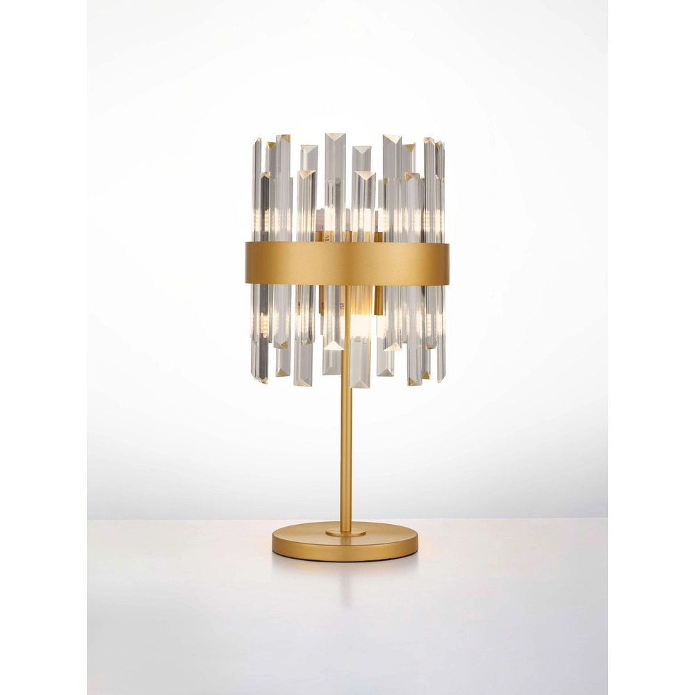 Lampe de table dorée Crown Ø 25cm Lyora 5212017468345
