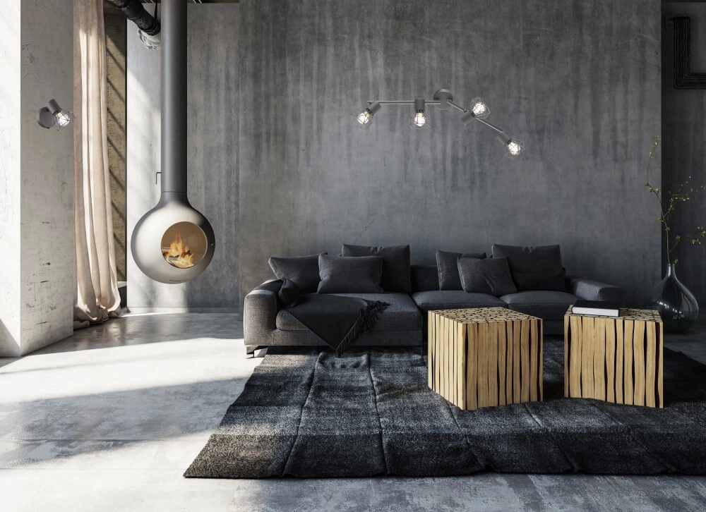 Spot de plafond tendance Ran 4 lumières Fischer & Honsel 4001133222662