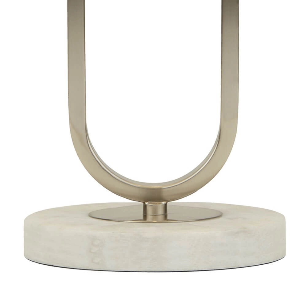 Lampe de table Tablu marbre avec nuance blanche Searchlight 5053423248547