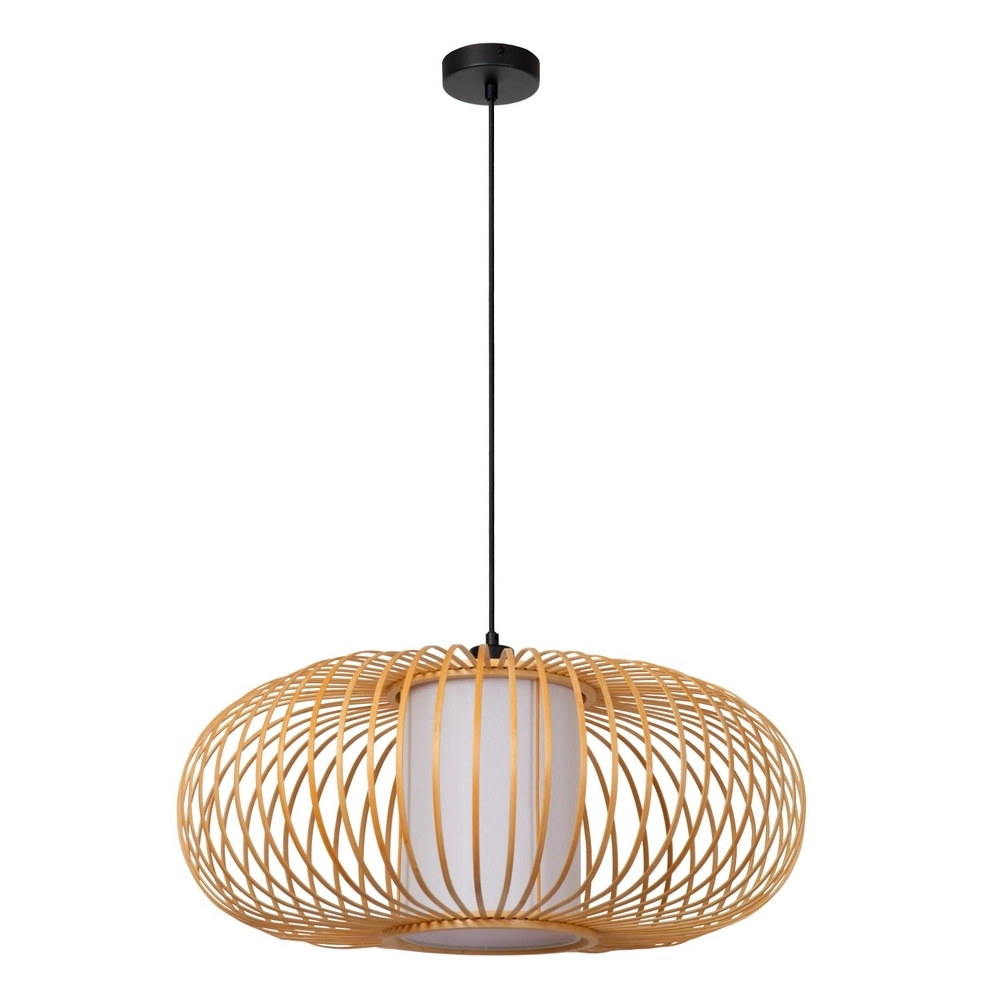 Lampe suspendue Thuline Ø Look bois de 60 cm