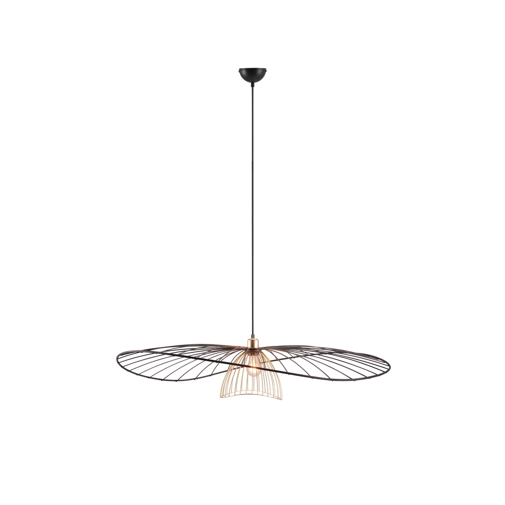 Lampe suspendue Lauris Ø 100cm noir Trio 4017807678093
