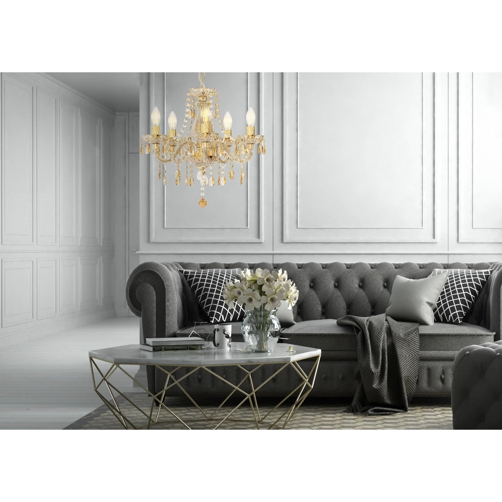 Chandelier Marie Ø 48 cm d’or Globo 4048194072768