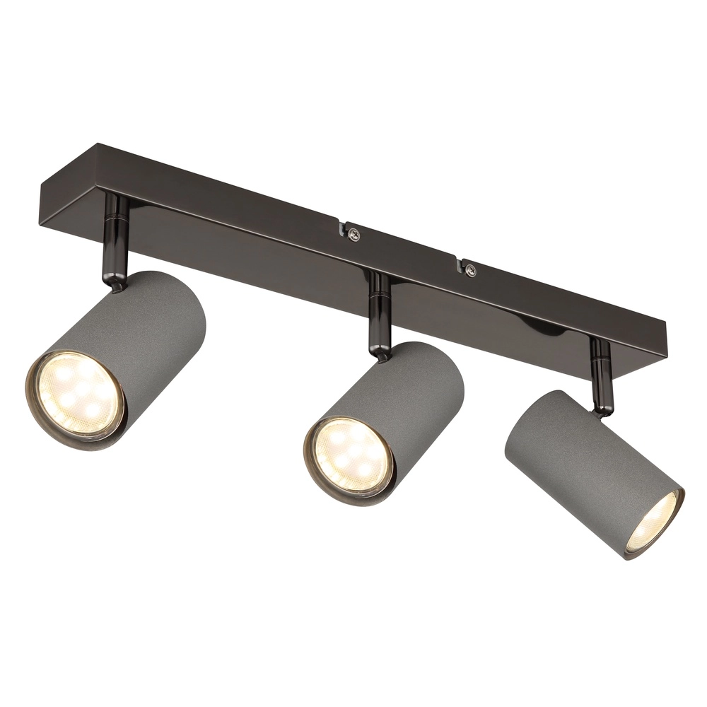 Lampe de plafond à 3 lampes Robby Bronze à fusil