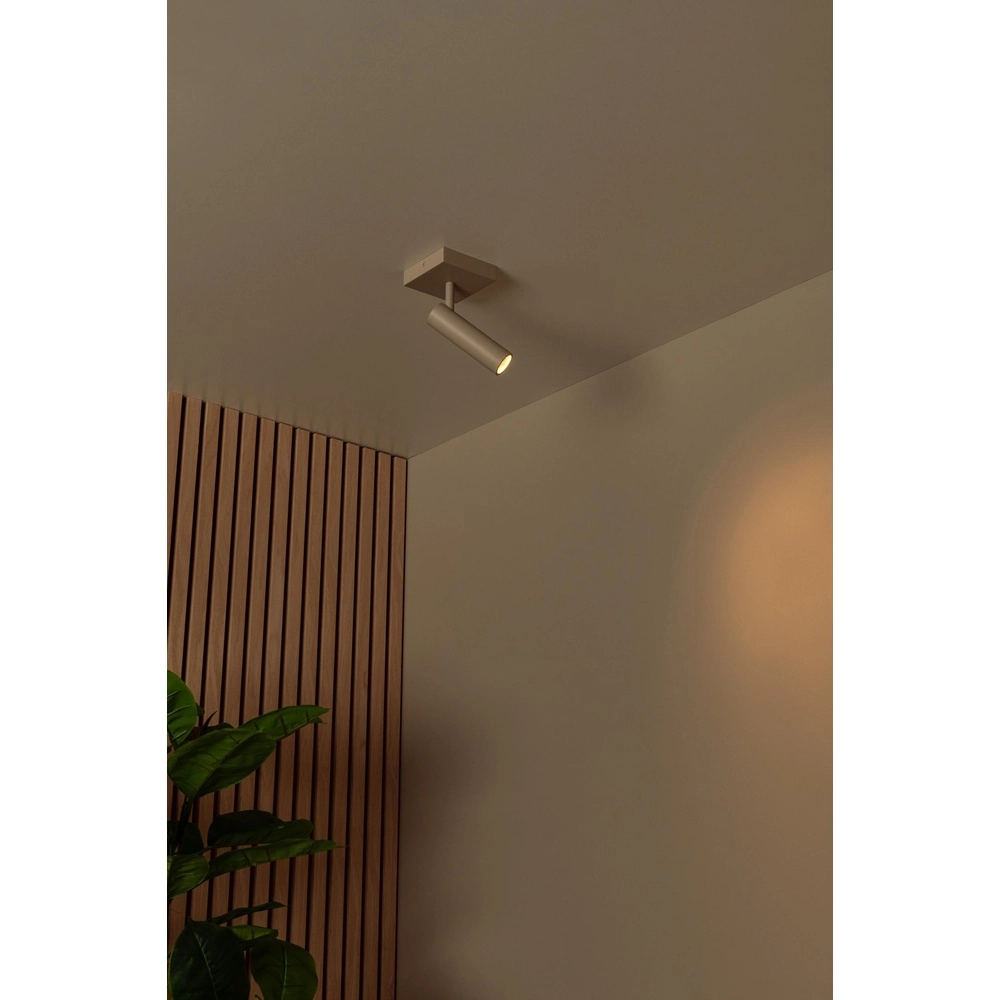 Lampe de plafond élégante Grado brun sable Lucide 5411212221704