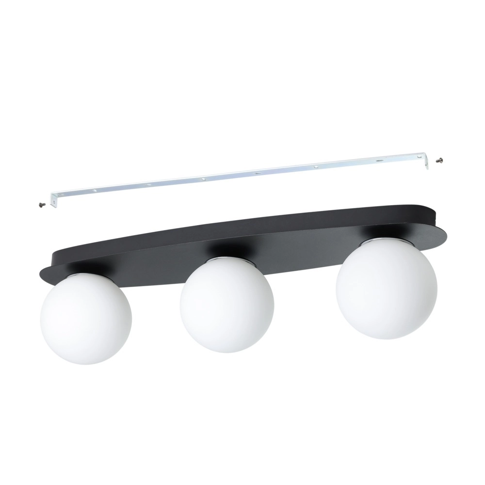 Plafonnier Castrovido 3 lumières noir Eglo 9008606360697