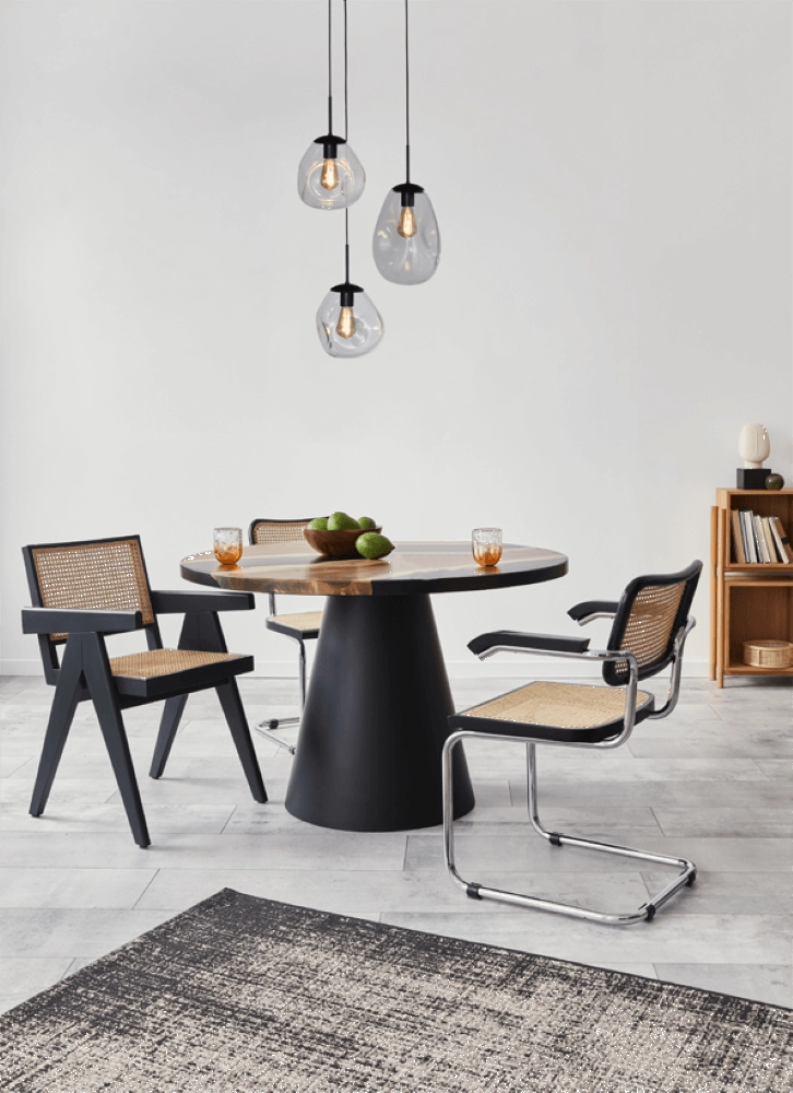 Lampe suspendue Lava 3x verre transparent Masterlight 8718121286389