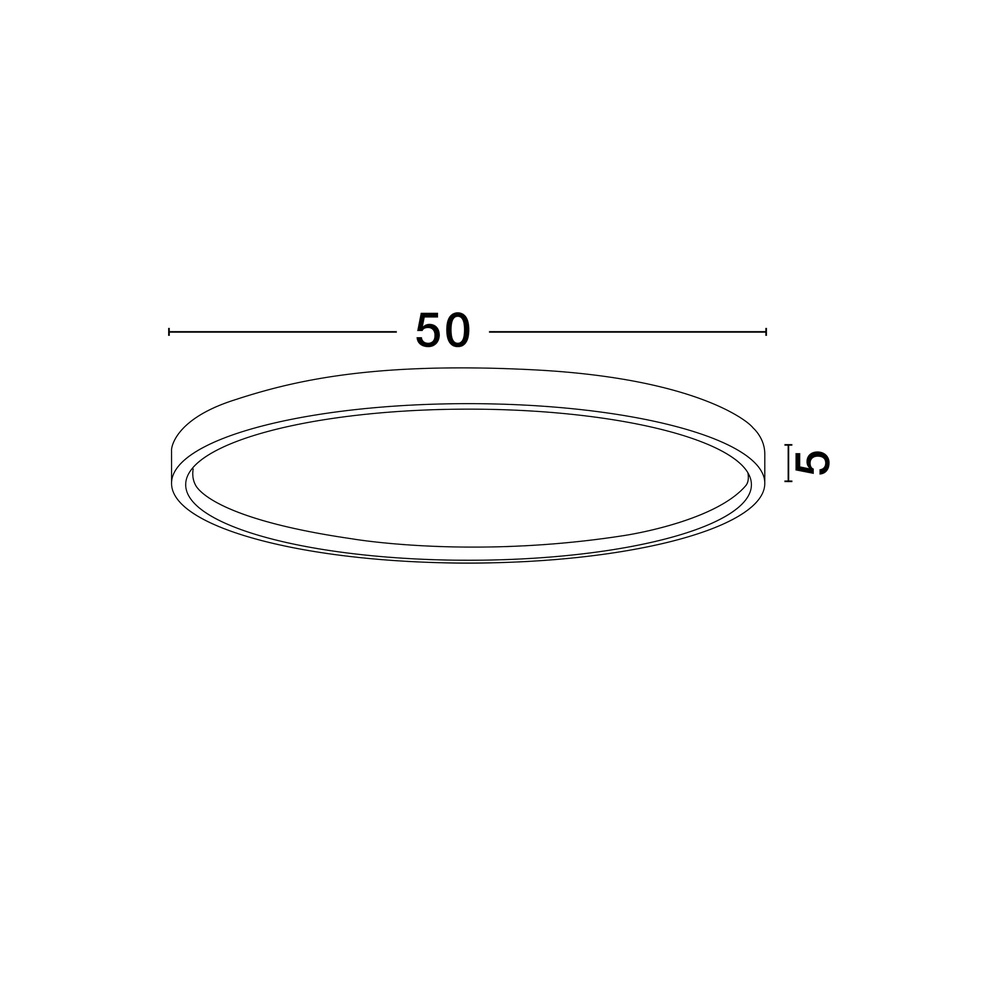 Plafonnier Istos Ø 50cm blanc Lyora 5212017448903