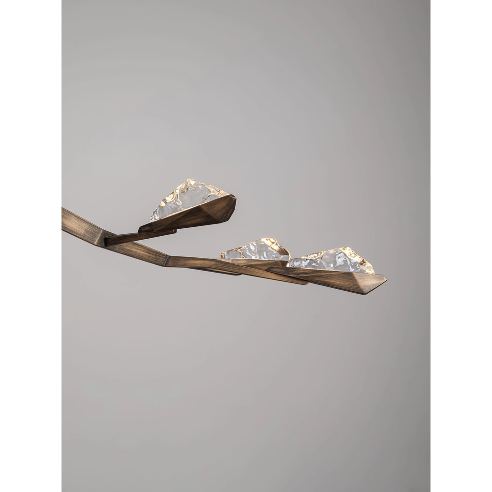 Lampe pendante ancienne Greta Laiton ancien 137,5 cm Lyora 5212063500334