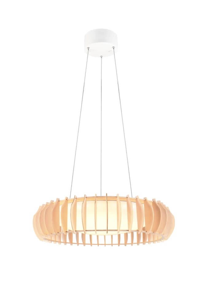 Lampe suspendue en bois Monte Ø60cm