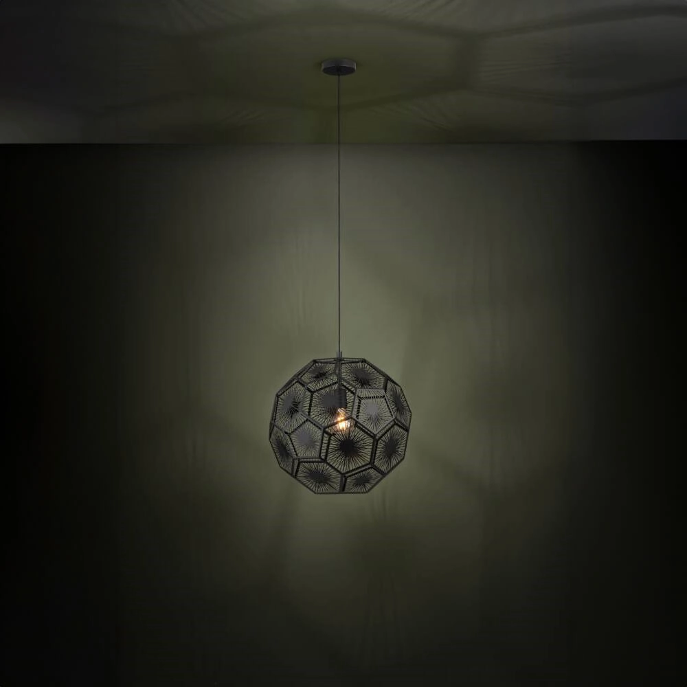 Lampe suspendue noire Skoura 1 Ø 50 cm Stars of Light 9002759396190