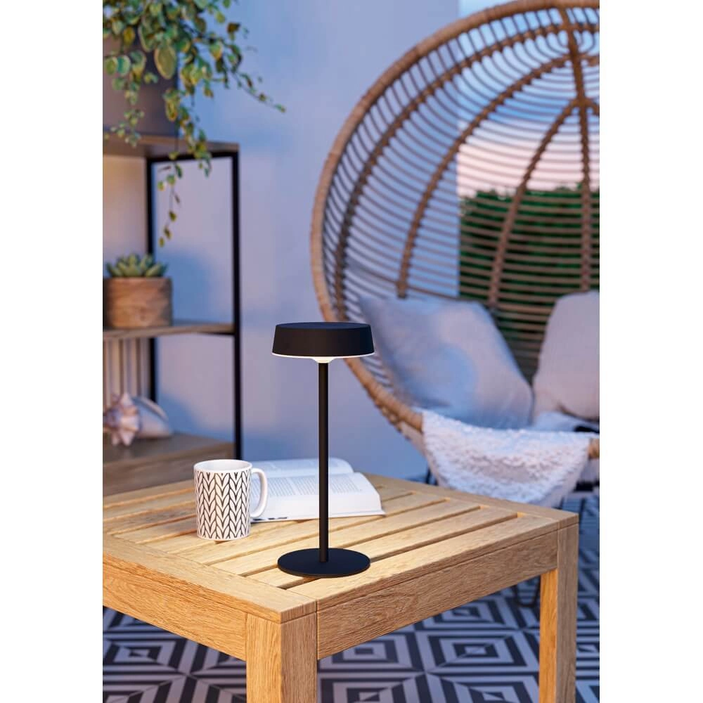 Lampe de table élégante Simeri Noir hybride Eglo 9002759758769